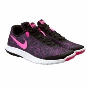 NIKE Flex Experience Rn 5 Womens Running Shoes Black/Pink, size 8